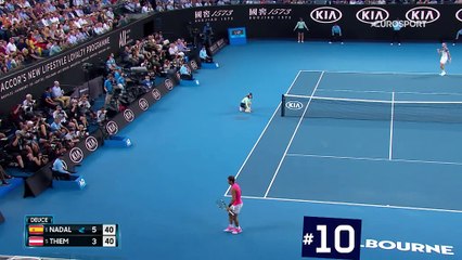 Le smash de fond de court de Zverev, les quatre volées de Medvedev... Le Top 10 de la quinzaine