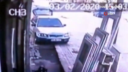 Virajı alamadı anbean böyle takla attı