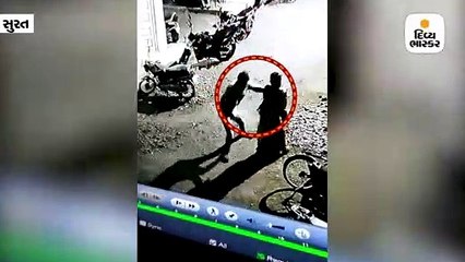 સુરતમાં મહિલાના ગળામાંથી અછોડો તોડતો યુવક સીસીટીવીમાં કેદ