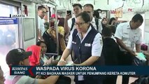 Cegah Corona, PT KCI Bagi Masker ke Penumpang KRL di 80 Stasiun