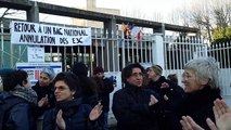 Manifestation d'enseignants devant le lycée Mistral à Avignon