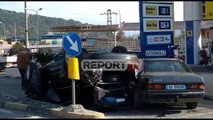 Report TV - Ndjekje nga Korça dhe të shtëna me armë! Thyhet postblloku në Elbasan, tre të plagosur