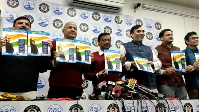 AAP Releases Delhi Poll Manifesto