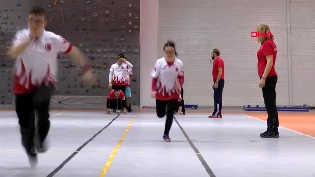 Spor down sendromlular atletizm milli takımı nevşehir'de kamp yapıyor