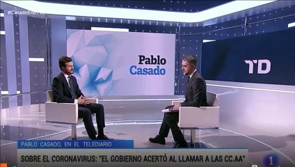 Pablo Casado desarma la pregunta trampa sobre RTVE que Carlos Franganillo le hizo por orden de Rosa María Mateo y Pedro Sánchez