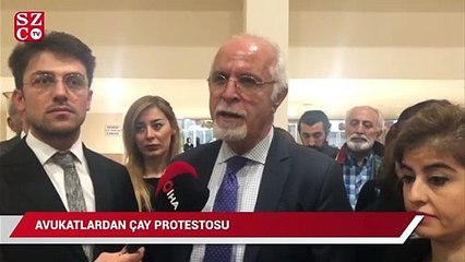 Boykota giden avukatlar kendi çay ocaklarını kurdu
