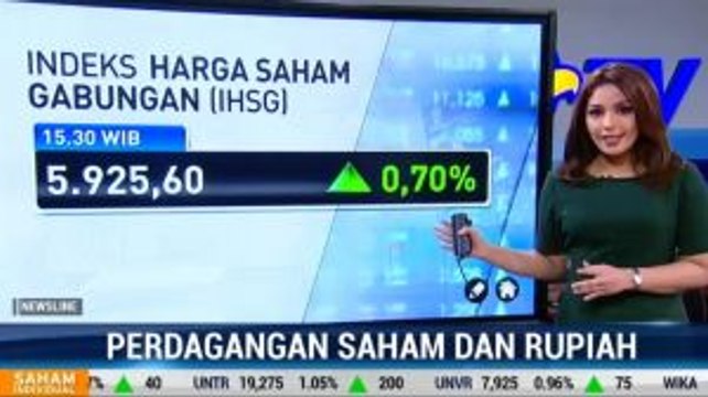 Rupiah & IHSG Menguat Jelang Penutupan Perdagangan