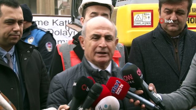 Büyükçekmece’de kentsel dönüşüm kapsamında yıkılan binalar havadan görüntülendi