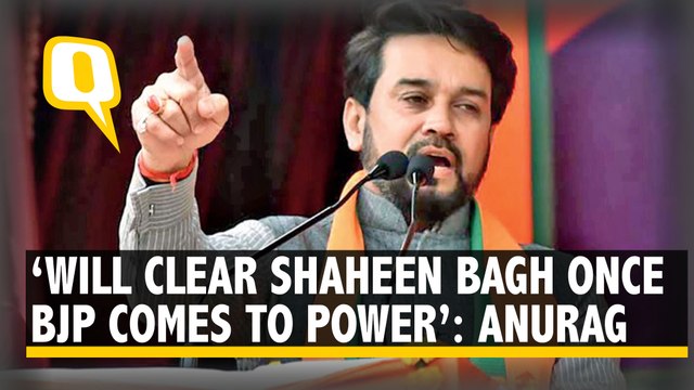 Shaheen Bagh Will Be Cleared Once BJP Comes to Power: Anurag Thakur | The Quint