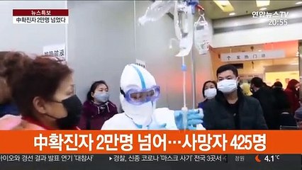 中누적확진자 2만명 넘어…"앞으로 2주간 절정"