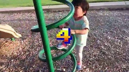 The Floor is LAVA challenge at the Park with Ryan!!!!