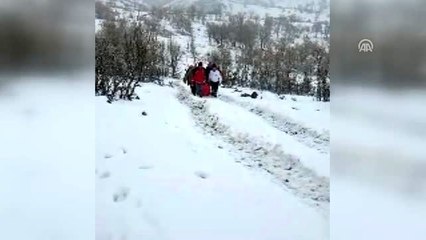 Bingöl'de ahırda düşüp yaralanan kadının imdadına sağlık ekipleri yetişti