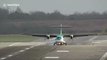 Planes rocked as strong winds buffer landings at Birmingham Airport, UK