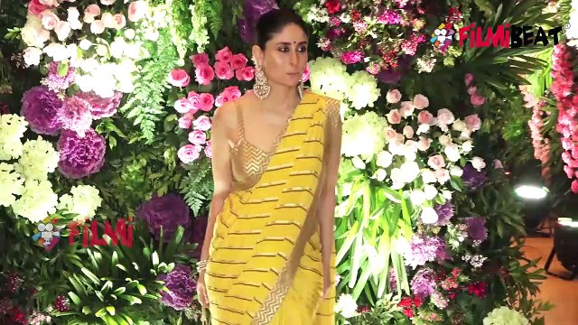Kareena Kapoor Khan looks superb in Saree at brother Armaan 's Wedding;Watch video | FilmiBeat