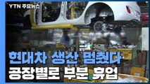 '현대차 생산 멈췄다'...자동차 업계 생산 차질 / YTN