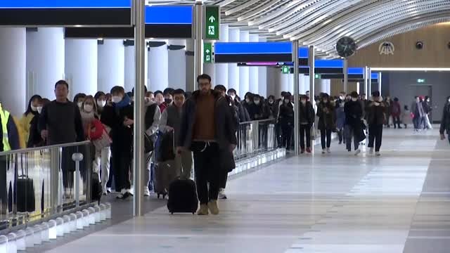 Uzak Doğu ülkelerinden gelen yolcular termal kameralarla kontrol edildi