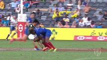 L'incroyable plaquage de Tavite Veredamu - HSBC World Rugby Sevens