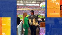 Jay-Z y Beyoncé son criticados por sentarse durante el himno nacional en el Super Bowl