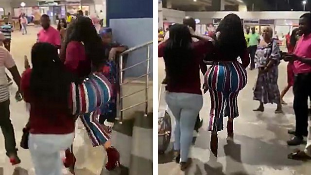 Une femme avec d'énormes fesses