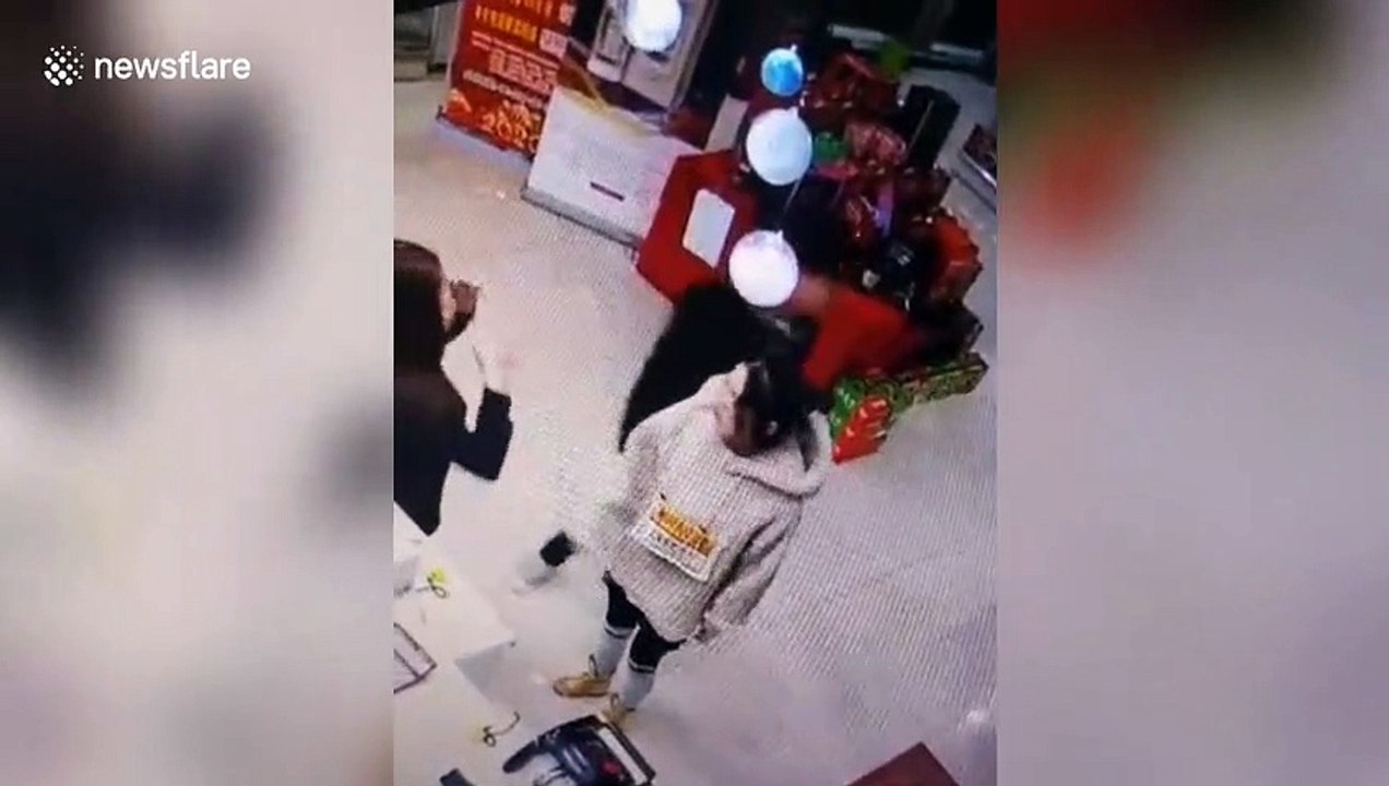 Coronavirus anger in China boils over as male driver slaps female gas station worker who told him to wear a mask