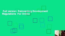Full version  Reinventing Development Regulations  For Online