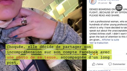 Virée d'un avion pour sa tenue jugée "offensante"