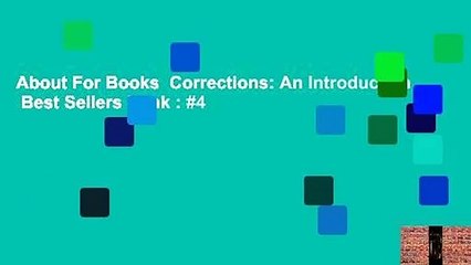 About For Books  Corrections: An Introduction  Best Sellers Rank : #4