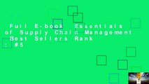 Full E-book  Essentials of Supply Chain Management  Best Sellers Rank : #5