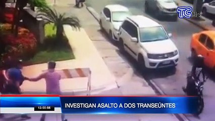 Investigan asalto a dos transeúntes en el norte de Guayaquil