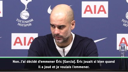 25e j. - Guardiola : "J'essaie d'impliquer tout le monde"