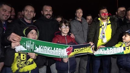 Spor fenerbahçe, kırklareli'de coşkuyla karşılandı