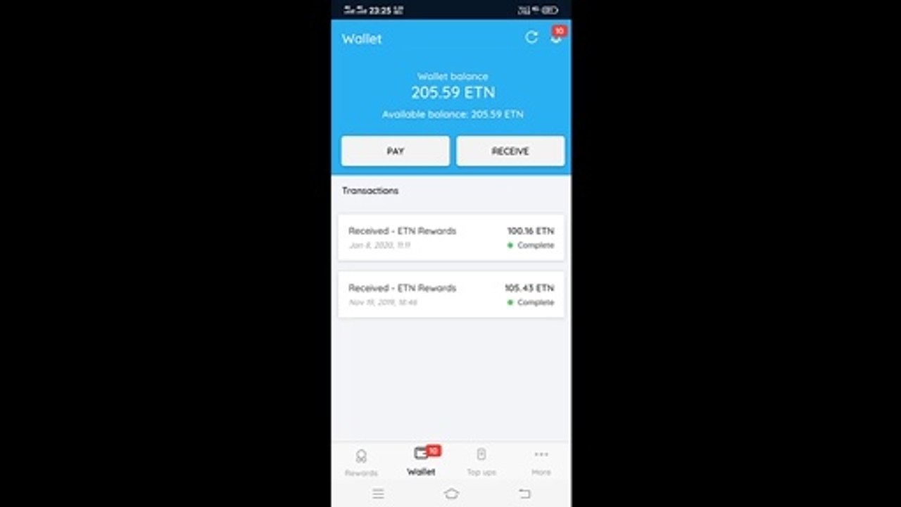 Earn unlimited ETN coin