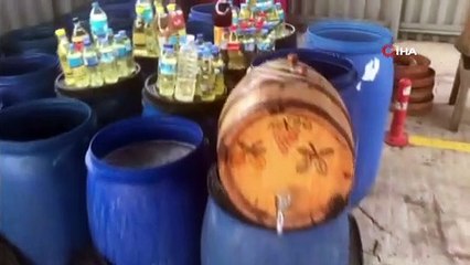 Tekirdağ’da 3 ton sahte içki ele geçirildi