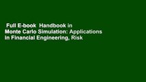 Full E-book  Handbook in Monte Carlo Simulation: Applications in Financial Engineering, Risk