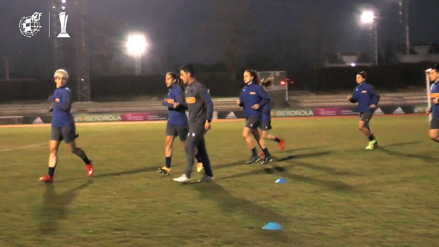 Entrenamiento del equipo femenino de la Real Sociedad