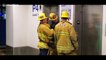 Heroic firefighters rescue two trapped teenagers in elevator at Los Angeles airport