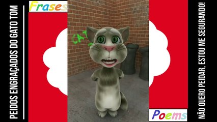 Peidos engraçados do gato tom: Não quero peidar, estou me segurando! [Frases e Poemas]