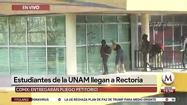 Encapuchados vandalizan Rectoría tras marcha