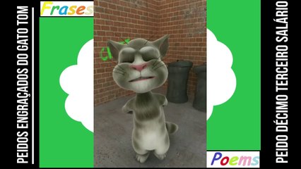 Peidos engraçados do gato tom: Peido décimo terceiro salário, só sai no final do ano! [Frases e Poemas]