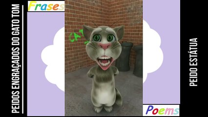 Peidos engraçados do gato tom: Peido estátua, ele não se mexe! [Frases e Poemas]
