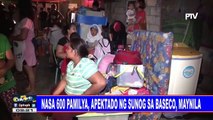 Nasa 600 pamilya, apektado ng sunog sa Baseco, Maynila