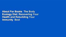About For Books  The Body Ecology Diet: Recovering Your Health and Rebuilding Your Immunity  Best