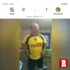 Los aficionados de América tras victoria ante Puebla