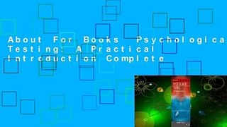 About For Books  Psychological Testing: A Practical Introduction Complete