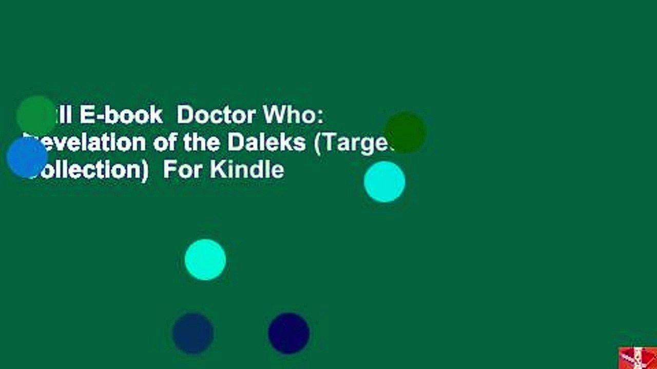 Full E-book  Doctor Who: Revelation of the Daleks (Target Collection)  For Kindle