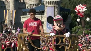 Watch Full -  Patrick Mahomes goes to Disney World and celebrates Super Bowl LIV in the parade - NFL on ESPN
