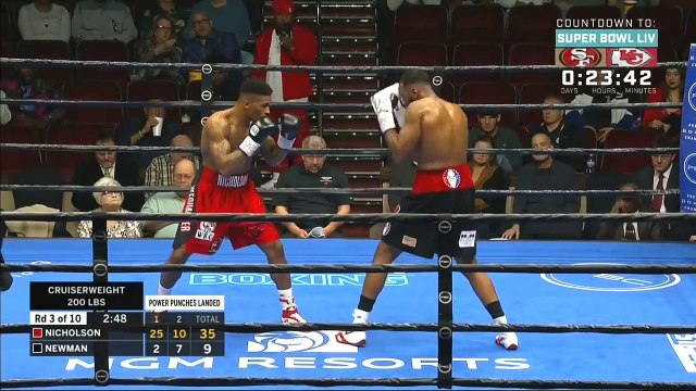 Deon Nicholson vs Earl Newman (01-02-2020) Full Fight a