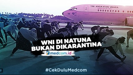 Menkes: WNI di Natuna Bukan Dikarantina Tapi Diobservasi