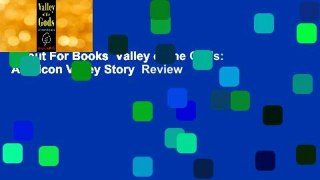 About For Books  Valley of the Gods: A Silicon Valley Story  Review