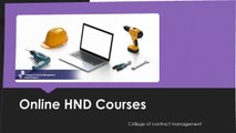 Online HND Courses